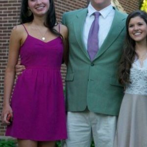 Madewell strappy dress magenta